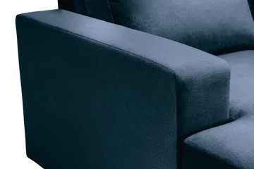 Crazy 4-sits Högervänd U-formad Large Soffa med Divan och Schäslong i Sammet - Blå - Möbler - Soffa - Divansoffa & schäslongsoffa - 4 sits soffa med divan