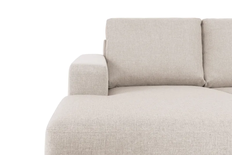 Crazy 4-sits Högervänd U-formad Large Soffa med Divan och Schäslong i Tyg - Beige - Möbler - Soffa - Divansoffa & schäslongsoffa - 4 sits soffa med divan