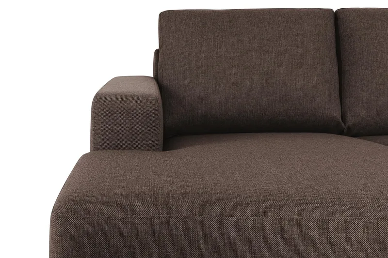 Crazy 4-sits Högervänd U-formad Large Soffa med Divan och Schäslong i Tyg - Brun - Möbler - Soffa - Divansoffa & schäslongsoffa - 4 sits soffa med divan