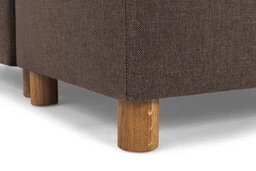 Crazy 4-sits Högervänd U-formad Small Soffa med Divan och Schäslong i Tyg - Brun - Möbler - Soffa - Divansoffa & schäslongsoffa - 4 sits soffa med divan