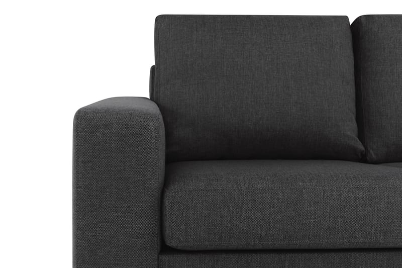 Crazy 4-sits Vändbar L-formad Divansoffa i Tyg - Antracit - Möbler - Soffa - Divansoffa & schäslongsoffa - 4 sits soffa med divan