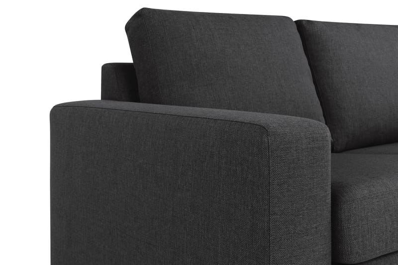 Crazy 4-sits Vändbar L-formad Divansoffa i Tyg - Antracit - Möbler - Soffa - Divansoffa & schäslongsoffa - 4 sits soffa med divan