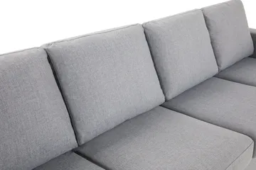 Crazy 4-sits Vändbar L-formad Divansoffa i Tyg - Grå - Möbler - Soffa - Divansoffa & schäslongsoffa - 4 sits soffa med divan