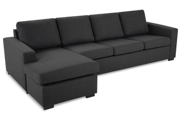 Crazy 4-sits Vändbar L-formad Divansoffa i Tyg - Mörkgrå - Möbler - Soffa - Divansoffa & schäslongsoffa - 4 sits soffa med divan