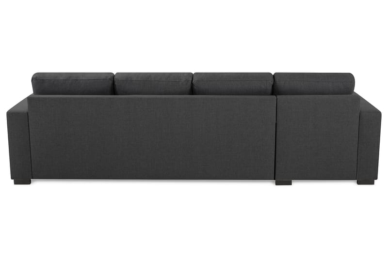 Crazy 4-sits Vändbar L-formad Divansoffa i Tyg - Mörkgrå - Möbler - Soffa - Divansoffa & schäslongsoffa - 4 sits soffa med divan
