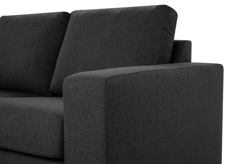 Crazy 4-sits Vändbar L-formad Divansoffa i Tyg - Mörkgrå - Möbler - Soffa - Divansoffa & schäslongsoffa - 4 sits soffa med divan