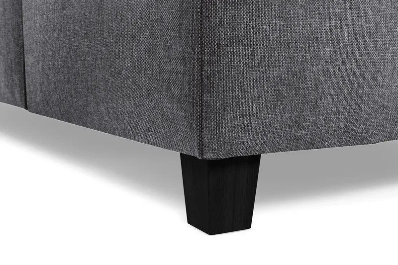 Crazy 4-sits Vändbar L-formad Divansoffa i Tyg - Mörkgrå - Möbler - Soffa - Divansoffa & schäslongsoffa - 4 sits soffa med divan