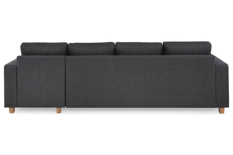 Crazy 4-sits Vändbar L-formad Divansoffa i Tyg - Mörkgrå - Möbler - Soffa - Divansoffa & schäslongsoffa - 4 sits soffa med divan