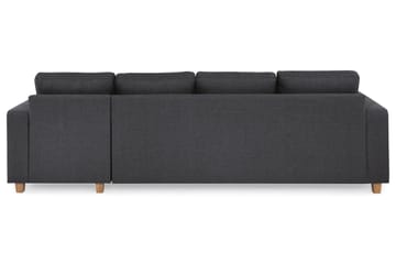 Crazy 4-sits Vändbar L-formad Divansoffa i Tyg - Mörkgrå - Möbler - Soffa - Divansoffa & schäslongsoffa - 4 sits soffa med divan