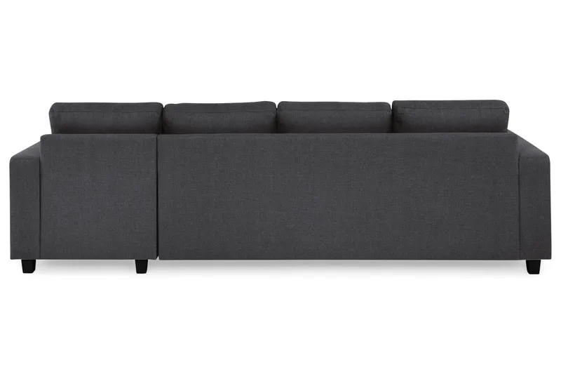 Crazy 4-sits Vändbar L-formad Divansoffa i Tyg - Mörkgrå - Möbler - Soffa - Divansoffa & schäslongsoffa - 4 sits soffa med divan