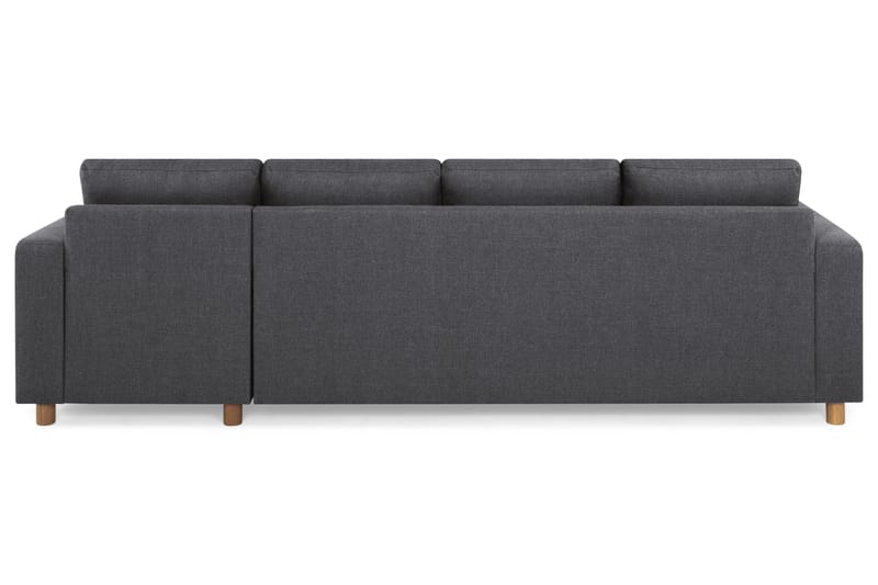 Crazy 4-sits Vändbar L-formad Divansoffa i Tyg - Mörkgrå - Möbler - Soffa - Divansoffa & schäslongsoffa - 4 sits soffa med divan