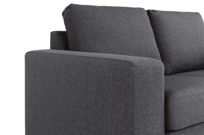 Crazy 4-sits Vändbar L-formad Divansoffa i Tyg - Mörkgrå - Möbler - Soffa - Divansoffa & schäslongsoffa - 4 sits soffa med divan