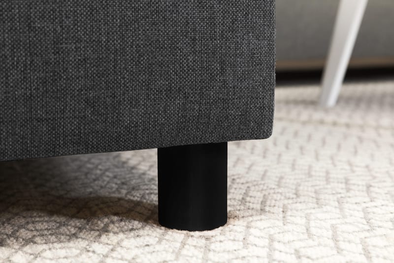 Crazy 4-sits Vändbar L-formad Divansoffa i Tyg - Mörkgrå - Möbler - Soffa - Divansoffa & schäslongsoffa - 4 sits soffa med divan