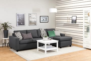 Crazy 4-sits Vändbar L-formad Divansoffa i Tyg - Mörkgrå - Möbler - Soffa - Divansoffa & schäslongsoffa - 4 sits soffa med divan