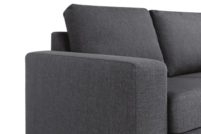 Crazy 4-sits Vändbar L-formad Divansoffa i Tyg - Mörkgrå - Möbler - Soffa - Divansoffa & schäslongsoffa - 4 sits soffa med divan