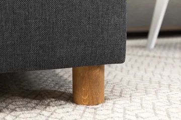 Crazy 4-sits Vändbar L-formad Divansoffa i Tyg - Mörkgrå - Möbler - Soffa - Divansoffa & schäslongsoffa - 4 sits soffa med divan