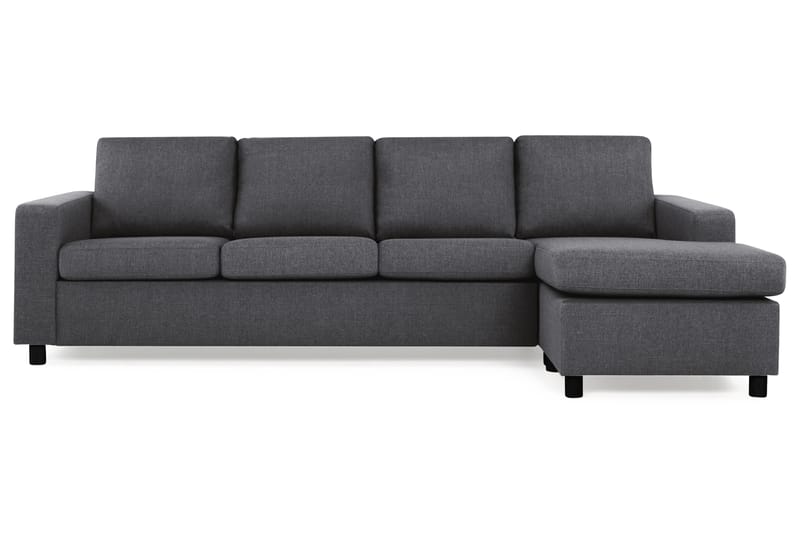 Crazy 4-sits Vändbar L-formad Divansoffa i Tyg - Mörkgrå - Möbler - Soffa - Divansoffa & schäslongsoffa - 4 sits soffa med divan