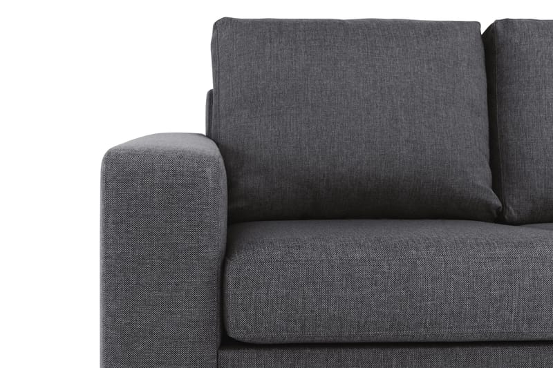 Crazy 4-sits Vändbar L-formad Divansoffa i Tyg - Mörkgrå - Möbler - Soffa - Divansoffa & schäslongsoffa - 4 sits soffa med divan
