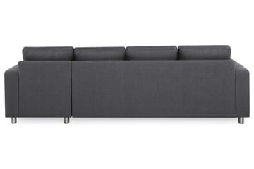Crazy 4-sits Vändbar L-formad Divansoffa i Tyg - Mörkgrå - Möbler - Soffa - Divansoffa & schäslongsoffa - 4 sits soffa med divan