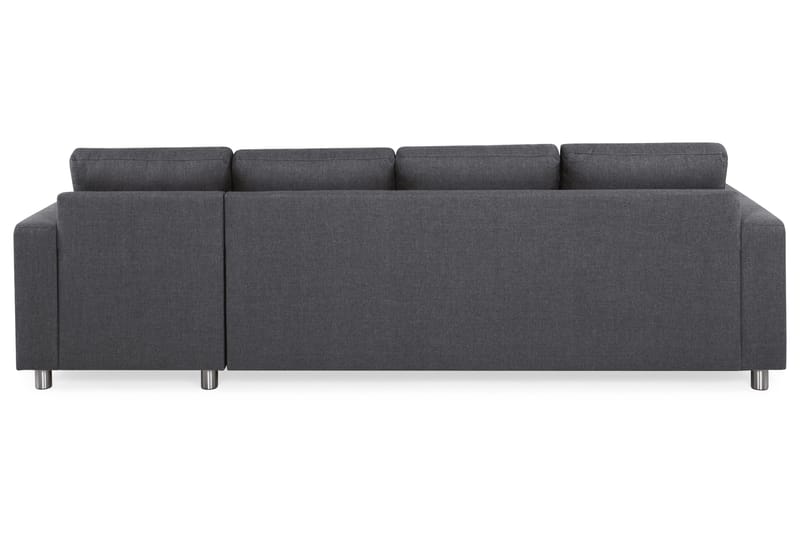 Crazy 4-sits Vändbar L-formad Divansoffa i Tyg - Mörkgrå - Möbler - Soffa - Divansoffa & schäslongsoffa - 4 sits soffa med divan