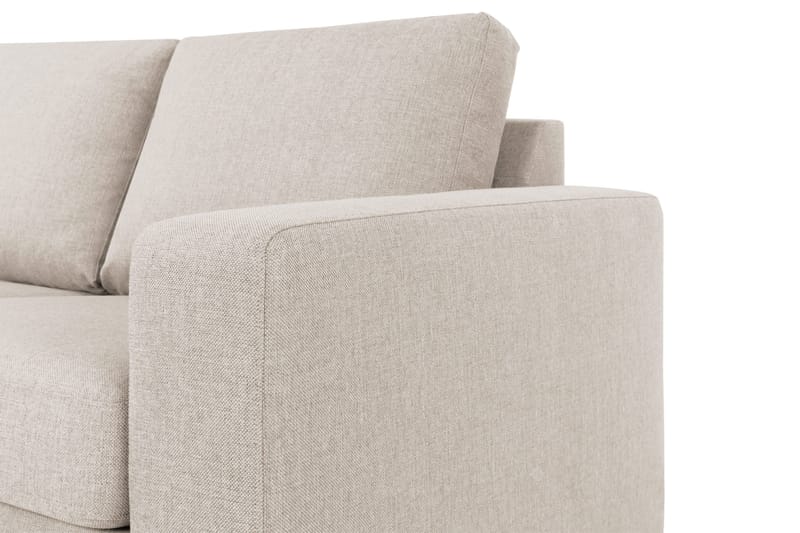 Crazy 4-sits Vänstervänd L-formad Schäslongsoffa i Tyg - Beige - Möbler - Soffa - Divansoffa & schäslongsoffa - 3 sits soffa med divan