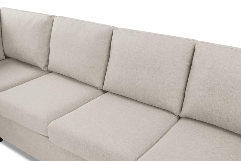 Crazy 4-sits Vänstervänd L-formad Schäslongsoffa i Tyg - Beige - Möbler - Soffa - Divansoffa & schäslongsoffa - 3 sits soffa med divan