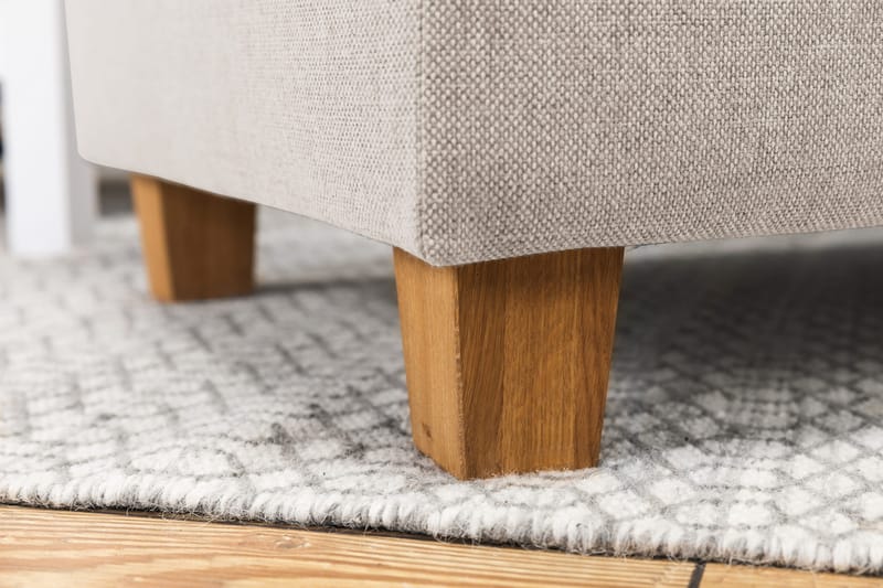 Crazy 4-sits Vänstervänd L-formad Schäslongsoffa i Tyg - Beige - Möbler - Soffa - Divansoffa & schäslongsoffa - 3 sits soffa med divan