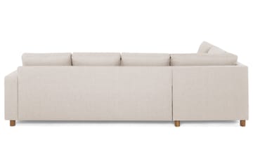 Crazy 4-sits Vänstervänd L-formad Schäslongsoffa i Tyg - Beige - Möbler - Soffa - Divansoffa & schäslongsoffa - 3 sits soffa med divan