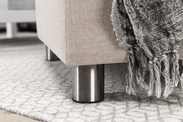 Crazy 4-sits Vänstervänd L-formad Schäslongsoffa i Tyg - Beige - Möbler - Soffa - Divansoffa & schäslongsoffa - 3 sits soffa med divan