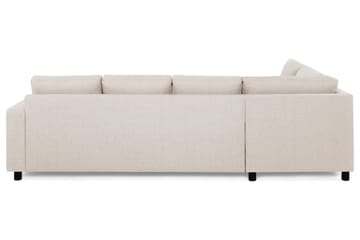 Crazy 4-sits Vänstervänd L-formad Schäslongsoffa i Tyg - Beige - Möbler - Soffa - Divansoffa & schäslongsoffa - 3 sits soffa med divan
