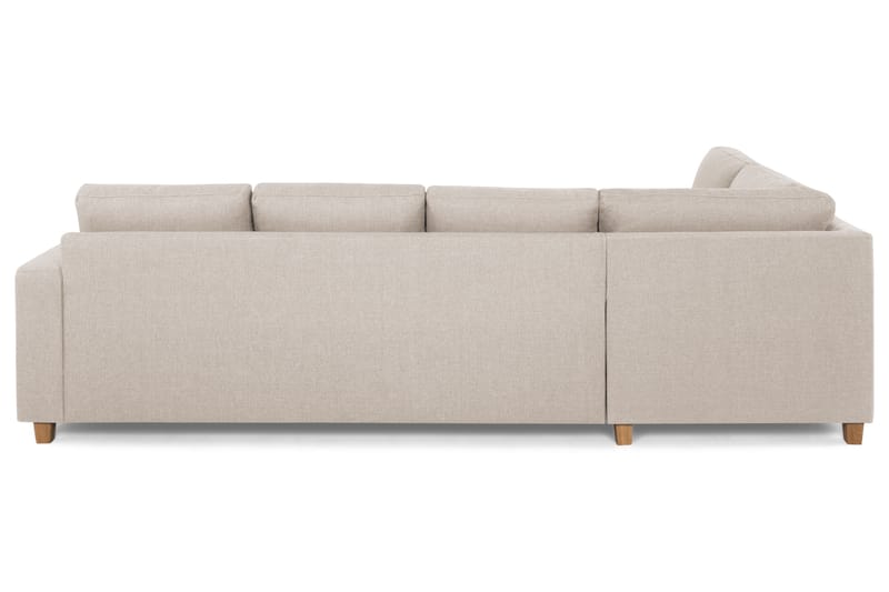 Crazy 4-sits Vänstervänd L-formad Schäslongsoffa i Tyg - Beige - Möbler - Soffa - Divansoffa & schäslongsoffa - 3 sits soffa med divan