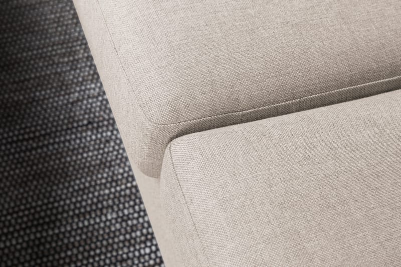 Crazy 4-sits Vänstervänd L-formad Schäslongsoffa i Tyg - Beige - Möbler - Soffa - Divansoffa & schäslongsoffa - 3 sits soffa med divan