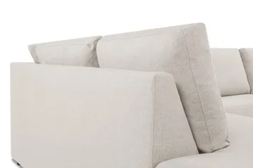 Crazy 4-sits Vänstervänd L-formad Schäslongsoffa i Tyg - Beige - Möbler - Soffa - Divansoffa & schäslongsoffa - 3 sits soffa med divan