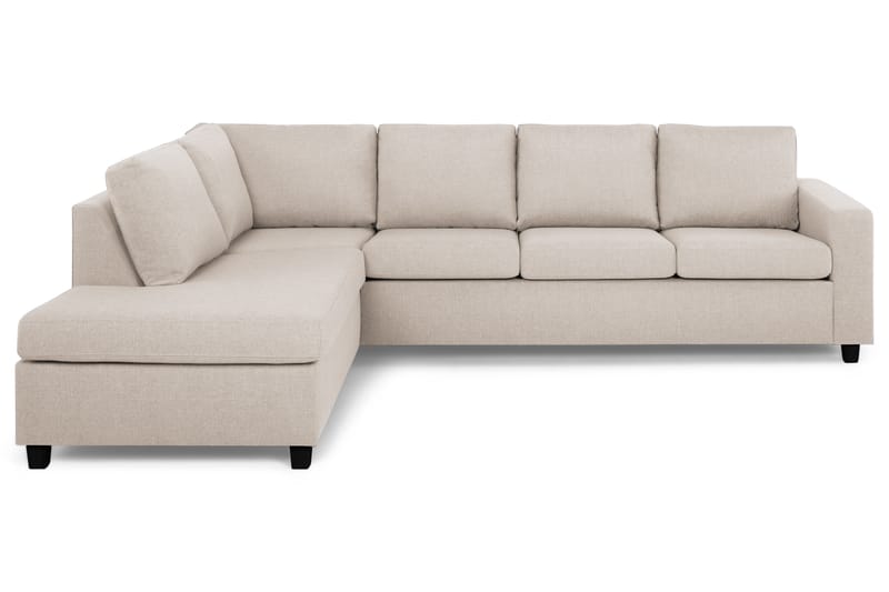 Crazy 4-sits Vänstervänd L-formad Schäslongsoffa i Tyg - Beige - Möbler - Soffa - Divansoffa & schäslongsoffa - 3 sits soffa med divan