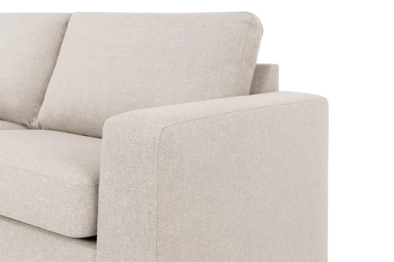 Crazy 4-sits Vänstervänd L-formad Schäslongsoffa i Tyg - Beige - Möbler - Soffa - Divansoffa & schäslongsoffa - 3 sits soffa med divan