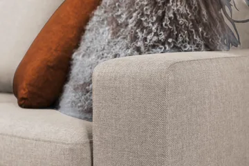 Crazy 4-sits Vänstervänd L-formad Schäslongsoffa i Tyg - Beige - Möbler - Soffa - Divansoffa & schäslongsoffa - 3 sits soffa med divan