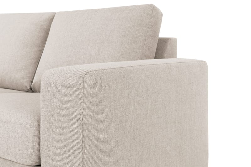 Crazy 4-sits Vänstervänd L-formad Schäslongsoffa i Tyg - Beige - Möbler - Soffa - Divansoffa & schäslongsoffa - 3 sits soffa med divan