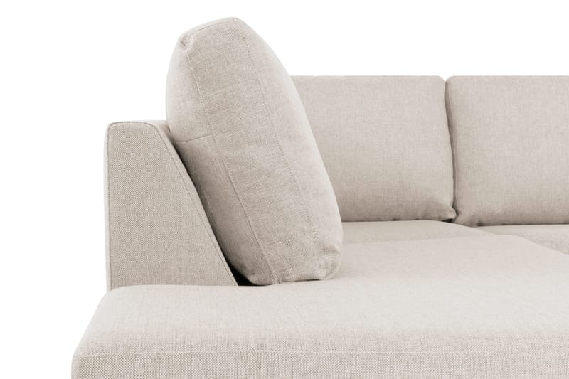 Crazy 4-sits Vänstervänd L-formad Schäslongsoffa i Tyg - Beige - Möbler - Soffa - Divansoffa & schäslongsoffa - 3 sits soffa med divan