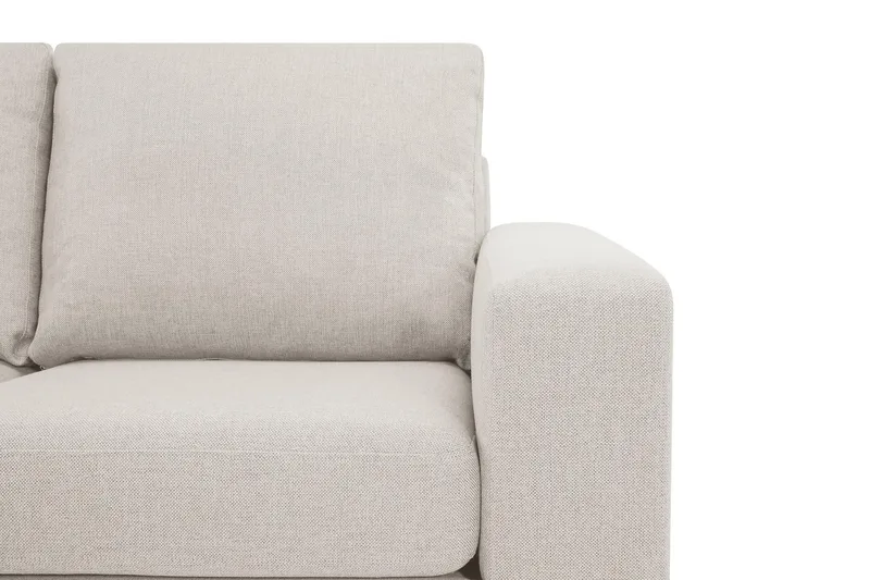 Crazy 4-sits Vänstervänd L-formad Schäslongsoffa i Tyg - Beige - Möbler - Soffa - Divansoffa & schäslongsoffa - 3 sits soffa med divan