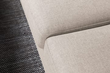 Crazy 4-sits Vänstervänd L-formad Schäslongsoffa i Tyg - Beige - Möbler - Soffa - Divansoffa & schäslongsoffa - 3 sits soffa med divan