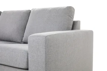 Crazy 4-sits Vänstervänd L-formad Schäslongsoffa i Tyg - Grå - Möbler - Soffa - Divansoffa & schäslongsoffa - 3 sits soffa med divan