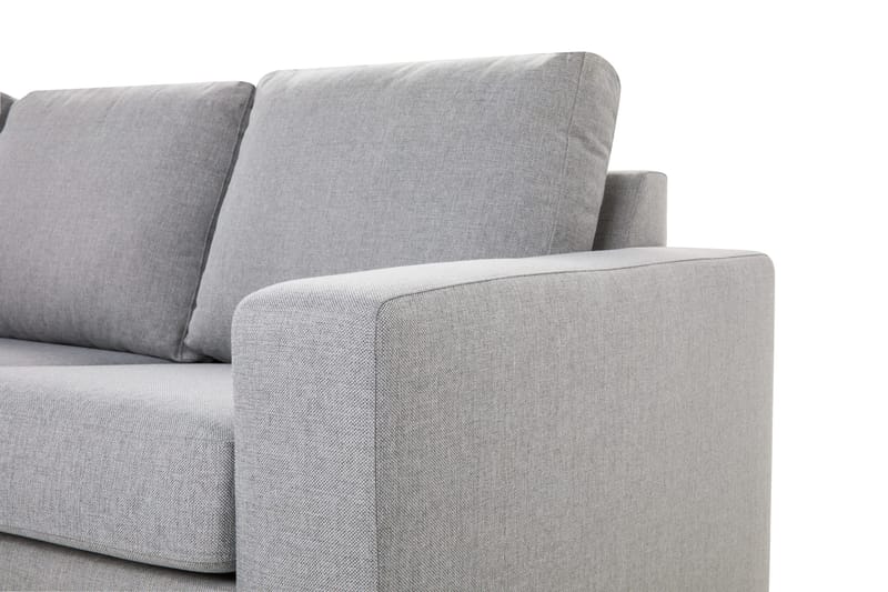 Crazy 4-sits Vänstervänd L-formad Schäslongsoffa i Tyg - Grå - Möbler - Soffa - Divansoffa & schäslongsoffa - 3 sits soffa med divan