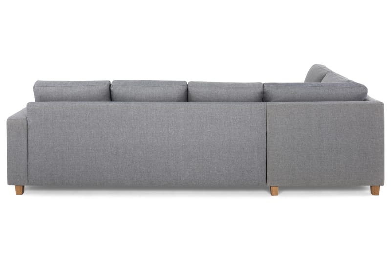 Crazy 4-sits Vänstervänd L-formad Schäslongsoffa i Tyg - Grå - Möbler - Soffa - Divansoffa & schäslongsoffa - 3 sits soffa med divan