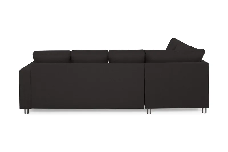Crazy 4-sits Vänstervänd U-formad Large Soffa med Divan och Schäslong i Tyg - Antracit - Möbler - Soffa - Divansoffa & schäslongsoffa - 4 sits soffa med divan