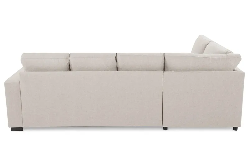 Crazy 4-sits Vänstervänd U-formad Large Soffa med Divan och Schäslong i Tyg - Beige - Möbler - Soffa - Divansoffa & schäslongsoffa - 3 sits soffa med divan