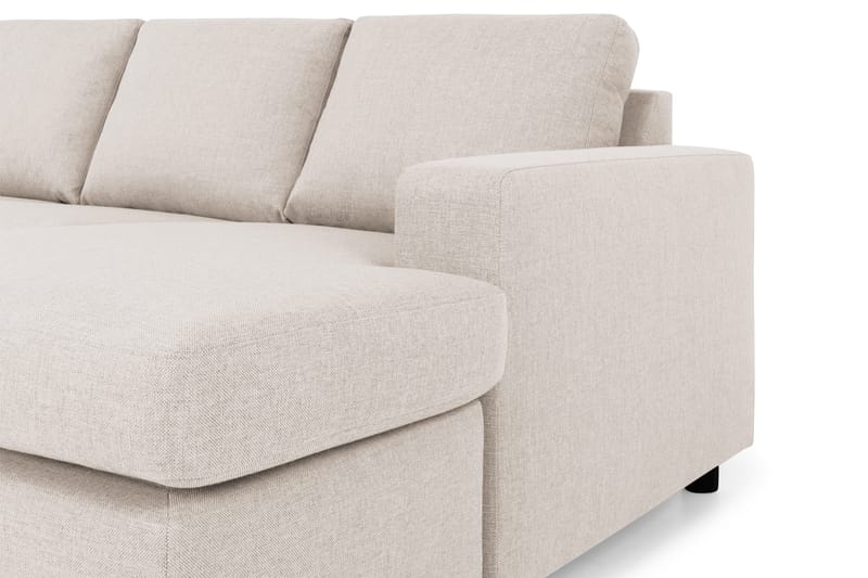 Crazy 4-sits Vänstervänd U-formad Large Soffa med Divan och Schäslong i Tyg - Beige - Möbler - Soffa - Divansoffa & schäslongsoffa - 4 sits soffa med divan