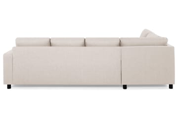 Crazy 4-sits Vänstervänd U-formad Large Soffa med Divan och Schäslong i Tyg - Beige - Möbler - Soffa - Divansoffa & schäslongsoffa - 4 sits soffa med divan