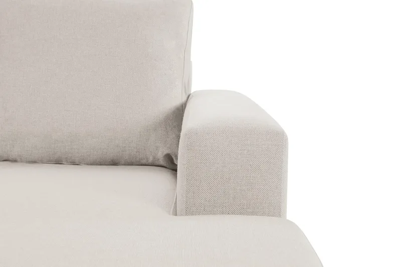 Crazy 4-sits Vänstervänd U-formad Large Soffa med Divan och Schäslong i Tyg - Beige - Möbler - Soffa - Divansoffa & schäslongsoffa - 3 sits soffa med divan