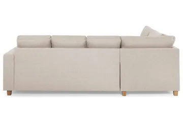 Crazy 4-sits Vänstervänd U-formad Large Soffa med Divan och Schäslong i Tyg - Beige - Möbler - Soffa - Divansoffa & schäslongsoffa - 4 sits soffa med divan