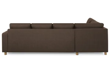 Crazy 4-sits Vänstervänd U-formad Large Soffa med Divan och Schäslong i Tyg - Brun - Möbler - Soffa - Divansoffa & schäslongsoffa - 4 sits soffa med divan